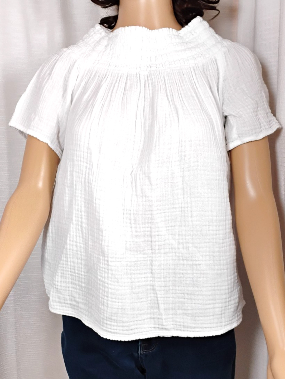 Michael Stars Gauze Off Shoulder Top Flowy Boho Festival Made USA Small